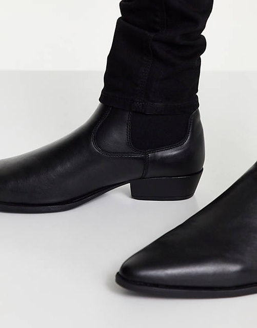 Vegan Chelsea Boots With Cuban Heel 3