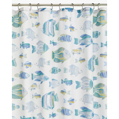 Fish Recycled Polyester Shower Curtain