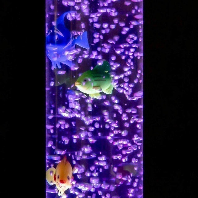 90cm Colour Changing Bubble Fish Lamps 3