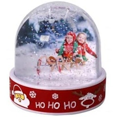 Personalised Photo Christmas Snow Globe