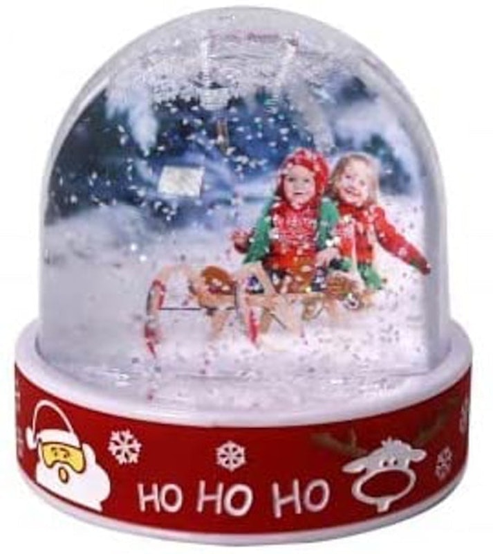 Personalised Photo Christmas Snow Globe 1