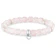 Thomas Sabo Rose Quartz and Freshwater Pearl Charm Bracelet 1