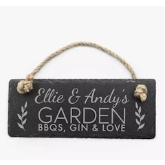 Personalised Slate Hanging Sign