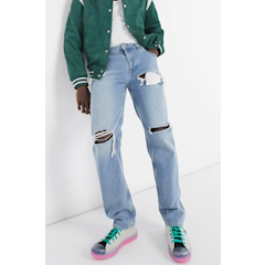Original Fit Jeans in Stone Wash With Heavy Rips