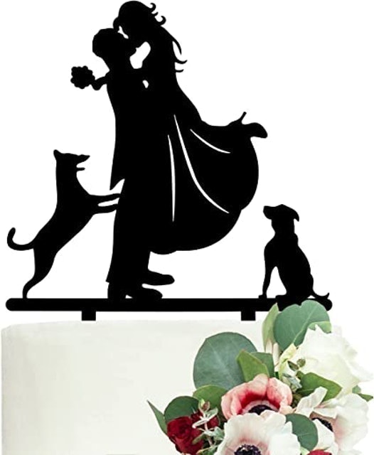 Dogs Wedding Cake Topper 1