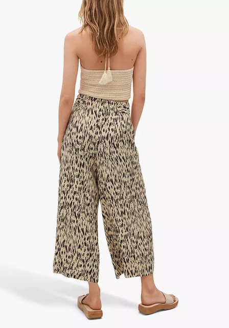 Abstract Animal Print Culottes 2
