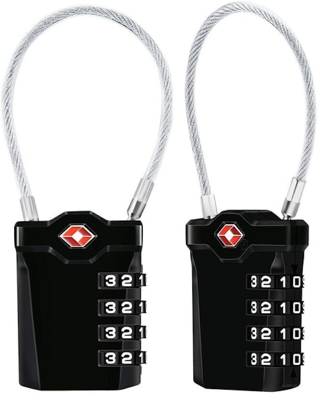 3/32 150 lb Rated Standard Cable Locks, 10/Bag