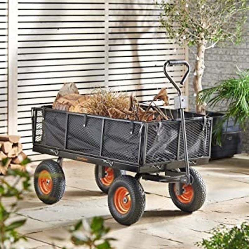 Mesh Garden Cart with Lining 2