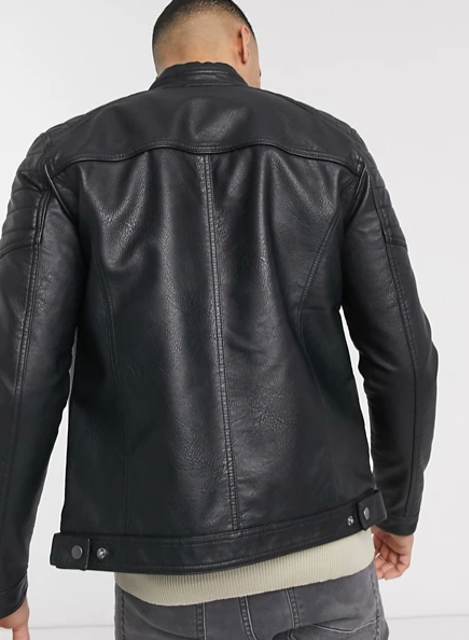 Faux Leather Racer Jacket 2