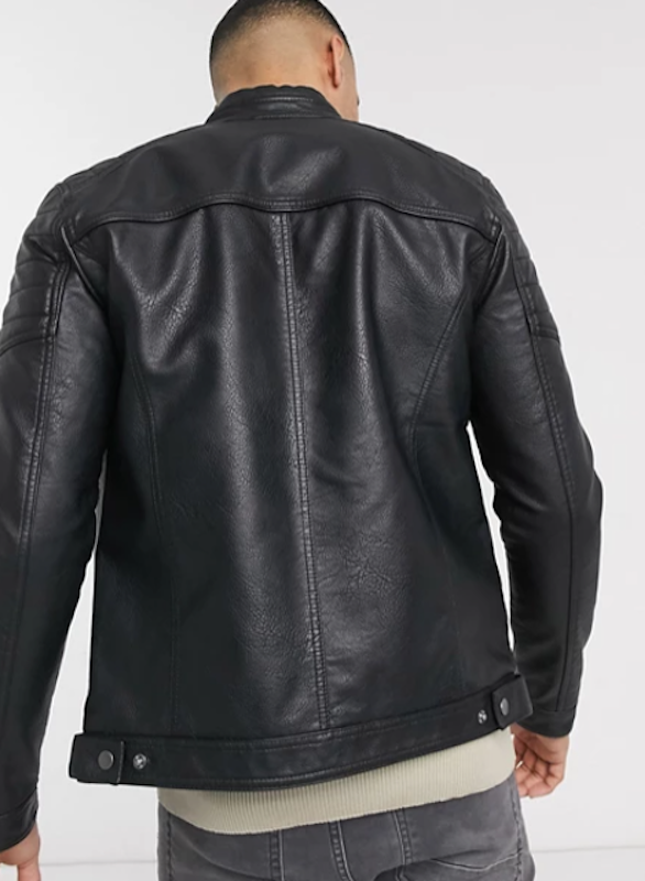 Faux Leather Racer Jacket 2