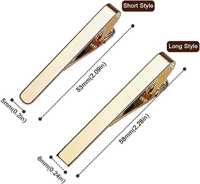 6-Piece Classic Men’s Necktie Clips 2