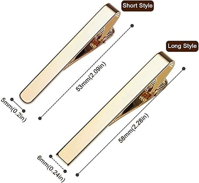 6-Piece Classic Men’s Necktie Clips 2