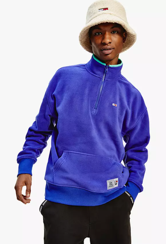 Mock Turtleneck Half Zip Relaxed Fit Fleece 1