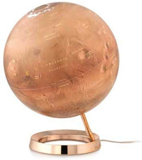 Mars Illuminated Globe 1