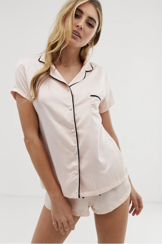 Abigail Satin Short Pyjama Set 1