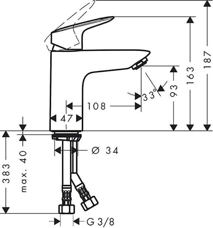 Logis Basin Mixer Tap 2