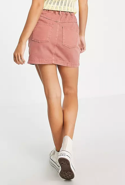 Paperbag Denim Skirt 3