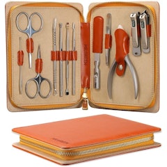 Manicure Set With Leather Case