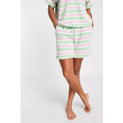 Lounge Co-Ord Brushed Towelling Stripe Set