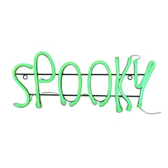 Neon Halloween 'Spooky' Light