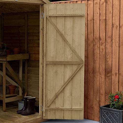 Garden Overlap Pressure Treated 8x6 Pent Shed 3