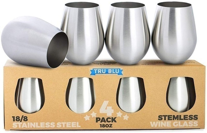 Stainless Steel Wine Glasses 1