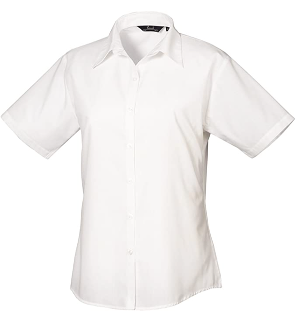 Short Sleeve Poplin Blouse 1