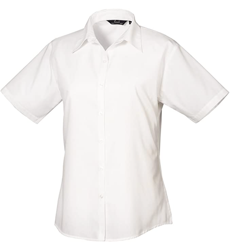 Short Sleeve Poplin Blouse 1