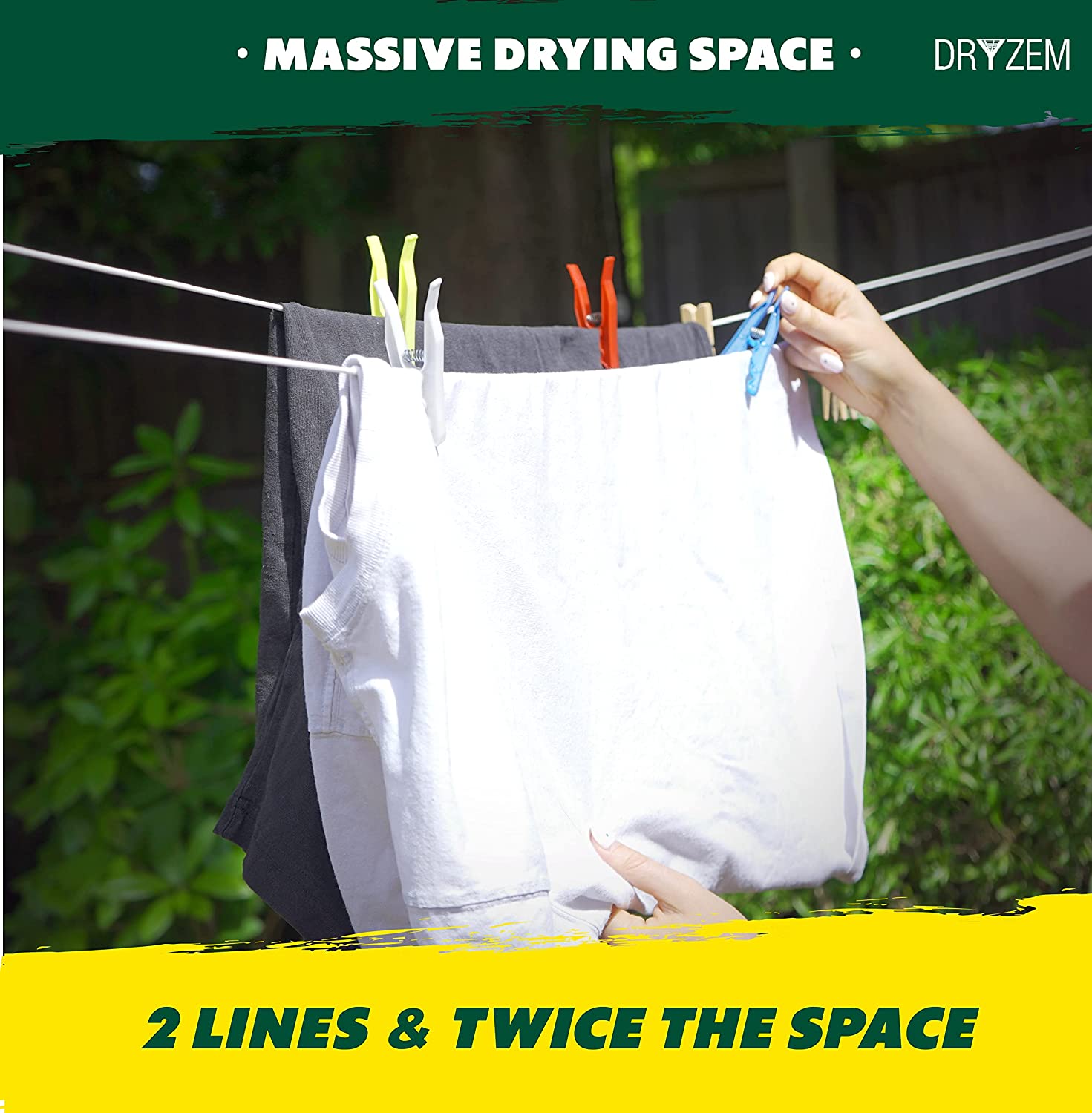 Dual Retractable Washing Line 2