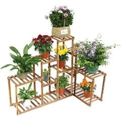 10 Tier Customisable Wooden Plant Stand