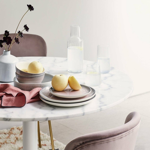 Atkinson Pink & Grey Dinnerware Set  2