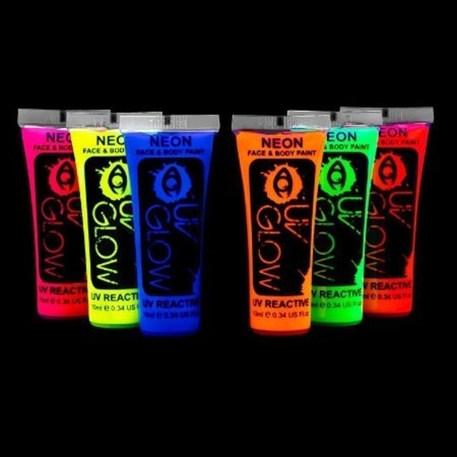 Fluorescent Neon Face & Body Paint 1