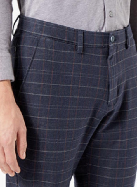 Smart 360 Flex Tapered Check Chinos 3
