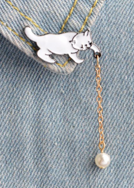 Cat Pin Badge Brooch 2