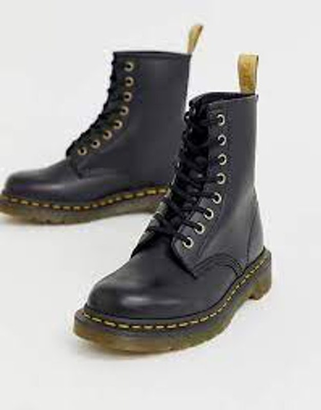 Vegan 1460 Classic Ankle Boots in Black 1