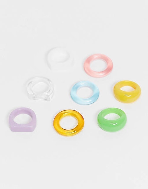 Colorful Resin Rings  1