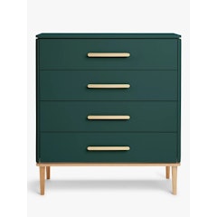 Show Wood 4-Drawer Chest, Jade Green