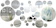Shappy 32-Piece Circular Mirror Acrylic Wall Decals 1