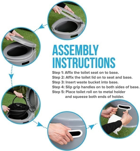 Lightweight and Portable Camping Toilet 3
