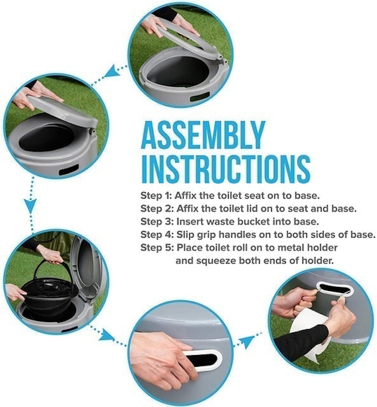 Lightweight and Portable Camping Toilet 3