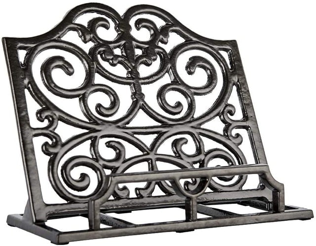 Traditional Vintage Cast Iron Cookbook Stand 1