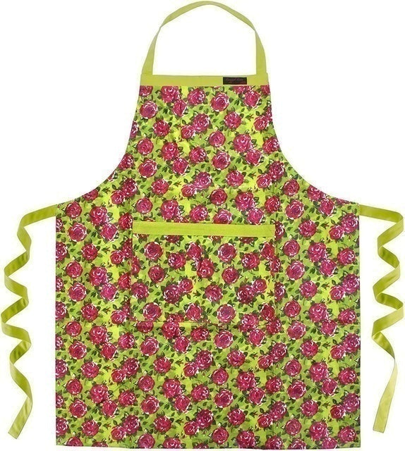 Lime Rose Garden Apron 1