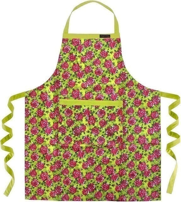 Lime Rose Garden Apron 1