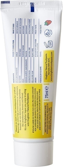 Natural 75ml Strawberry Children's Toothpaste 2