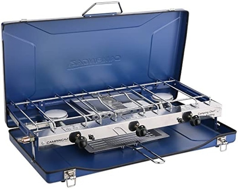 Folding Double Burner Stove and Grill 1