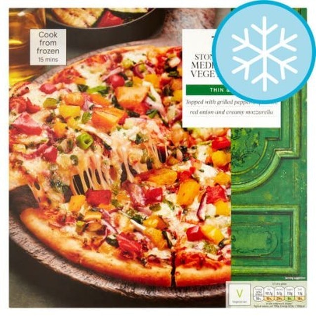 6. Tesco Stonebaked Mediterranean Vegetable Pizza 1