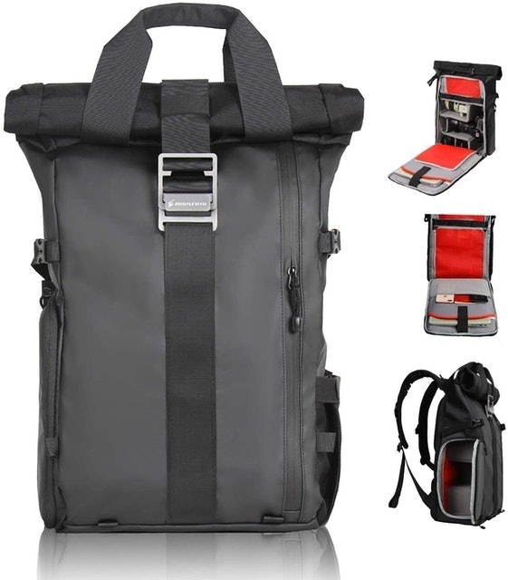 DSLR Camera Rolltop Backpack  1