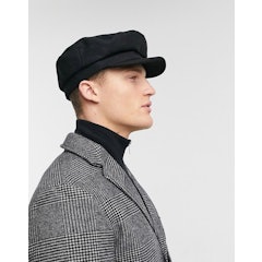 Mariner Baker Boy Hat in Black Melton