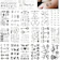 Glaryyears Black Temporary Tattoos 1