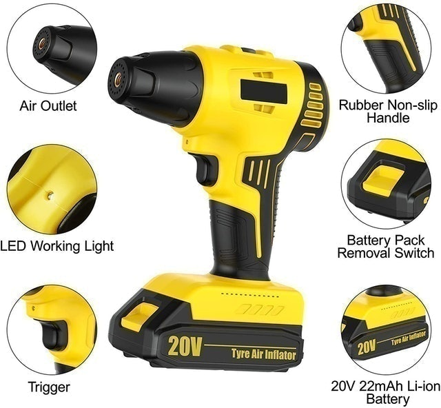 20V Cordless Car Tyre Pump 3